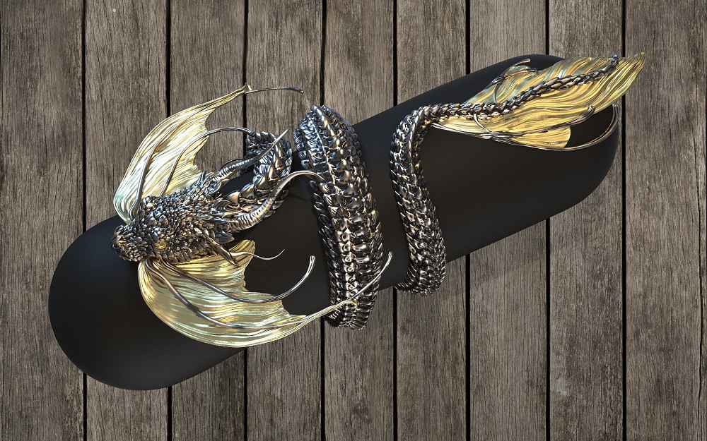 Hiker with a map looking out over a mountain range